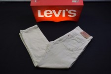 Levis Jeans Hose Pant Vintage Trouser 501 Denim Casual Classic Beige W 36 L 32