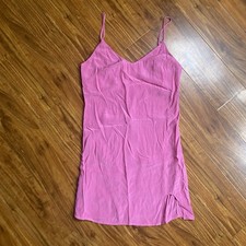 NWT New MNG Women's Barbie Pink Spaghetti Strap Mini Dress Size 2 Streetwear