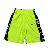 Nike Elite Basketball Shorts Neon Yellow/Green Size Youth Large Dri-Fit