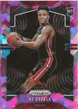 2019-20 Panini Prizm KZ Okpala Pink Prizm SP RC Miami Heat