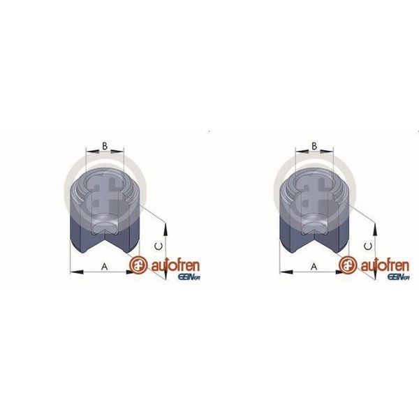 2X Autofren 54Mm Kolben Bremssattel Vorne Passend FüR Daihatsu Terios Mazda 323-image