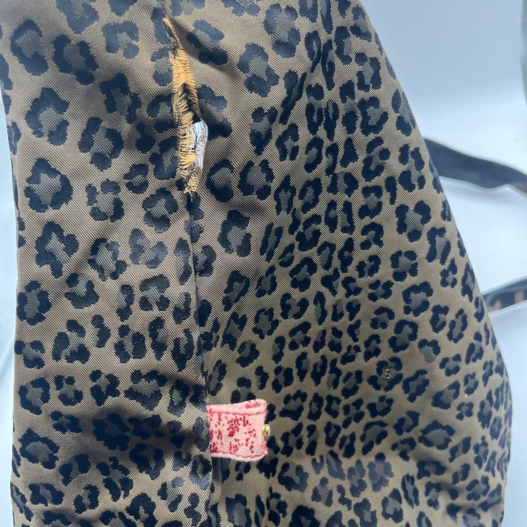 Fendi Leopard Pattern Boston Bag Large Capacity 1… - image 17