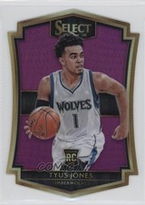 2015 Panini Select Premier Level Die-Cut Purple Prizm 2/99 Tyus Jones #170 00am