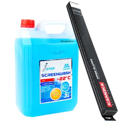 KAMOKA 27E02 Wischblatt Satz 550/500mm + Scheibenfrostschutz für AUDI BMW FIAT