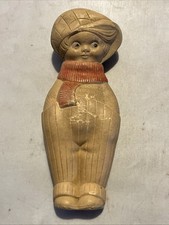 Vintage 1940s Made in Japan Rubber Boy Squeak Toy 5.5" WORKS - Hard to Find 