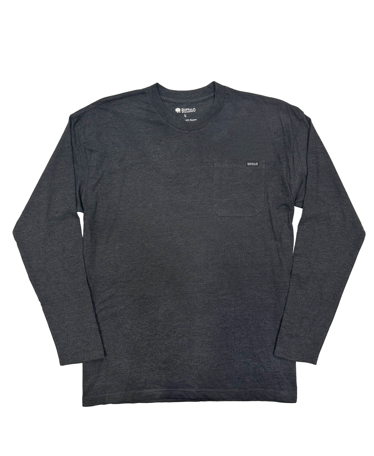Buffalo Outdoors® Workwear Men's Heavyweight Long Sleeve Pocket T-Shirt
