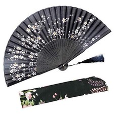 Folding Hand Held Fan for Women Chinese/Japanese Vintage Retro Little Sakura