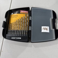 Craftsman Professional Drill Bit Set 13-Pc 1/16”–1/4” Split Point Metal NEW