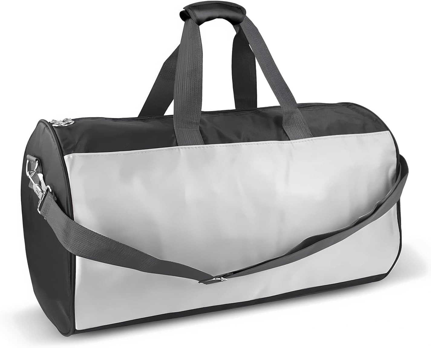 Bolsa de Viaje Plegable Grande Impermeable Gimnasio Deporte Tela Oxford Gris