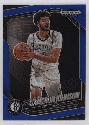 2024-25 Panini Prizm Black Blue Prizm 10/199 Cameron Johnson #66 s3g