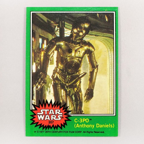 1977 Topps Star Wars #207 C-3PO (Anthony Daniels) — TAG (grade unconfirmed)