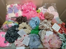 Lot of 32 Assorted Claire's Hair Scrunchies - New With Tags & Showroom Samples
