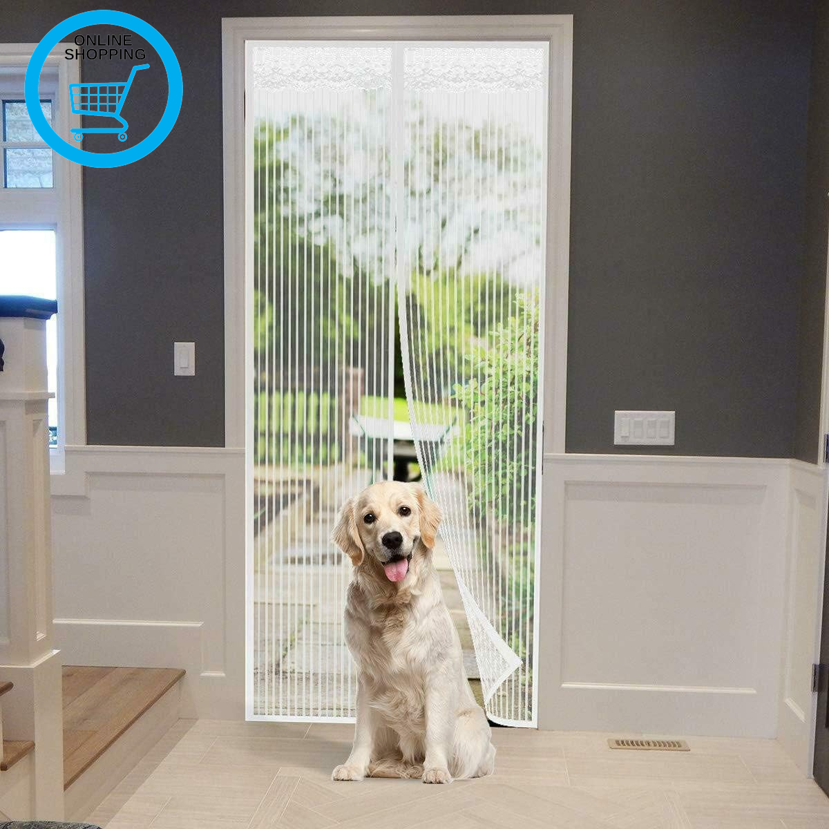 Magnetic Fly Insect Screen Door, Mesh Curtain anti Mosquito Magnetic Fastening M