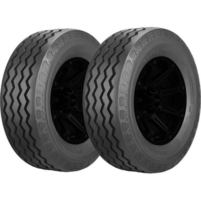 (QTY 2) 11L-15SL Hercules F-3 Backhoe 118B Load Range E Black Wall Tires