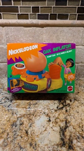 NICKELODEON GAK INFLATOR MISB Mattel 1992 Retro VINTAGE NIB