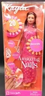 Vtg 01 Kayla Friend Of Barbie Amazing Nails Doll Orange & Pink Nails #53381 NRFB
