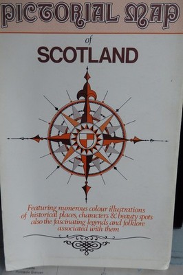 SCOTLAND - Full Colour Pictorial Map - Heritage Prints 1979