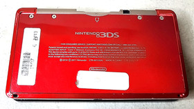 Nintendo 3DS Handheld Gaming Console Flame Red Charger Stylus Working