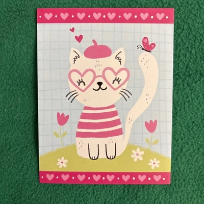 Leanin’ Tree Valentine’s Day Greeting Note Card “Wishing You A Purr-fectly…”