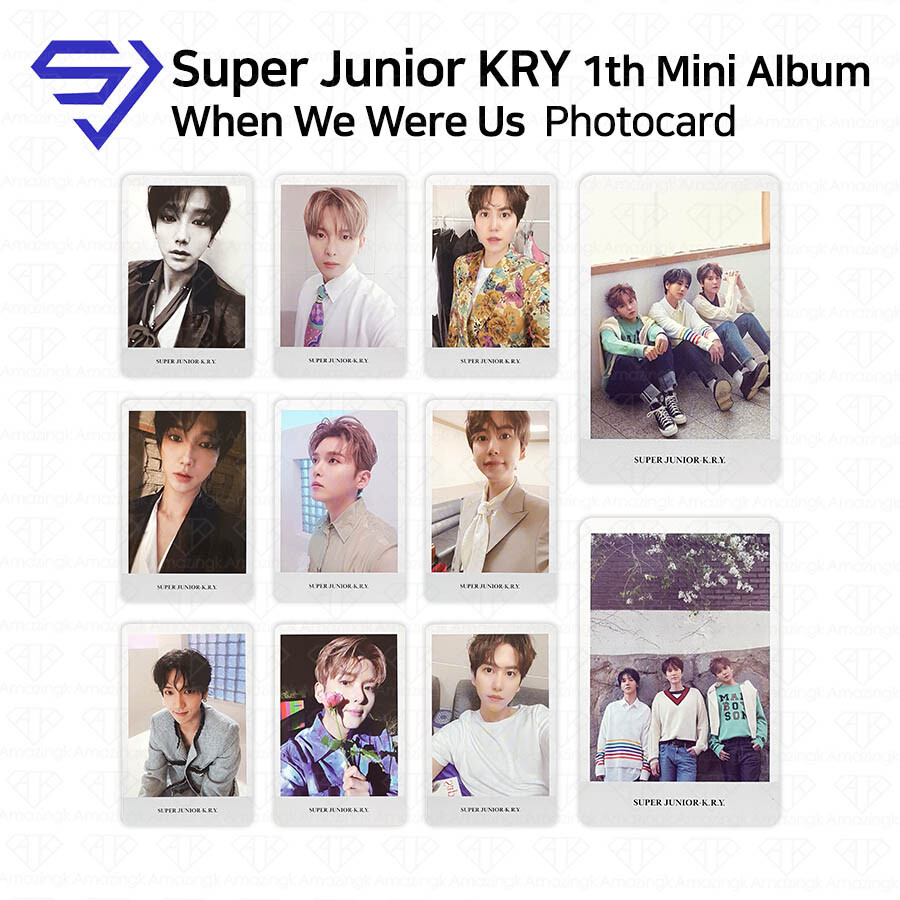 Super Junior KRY 1st Mini Album When We Were Us Official Photocard