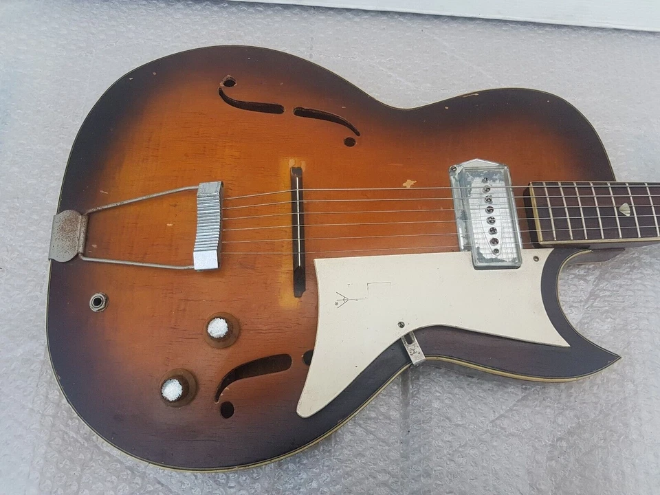 60's KAY GALAXIE SEMI JAZZ GUITAR - made in USA - BARNEY KESSEL PICKUP - Bild 2 von 4