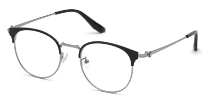BMW BW5010 014 Silver Round Metal Optical Eyeglasses Frame 51-21-150 Global Fit