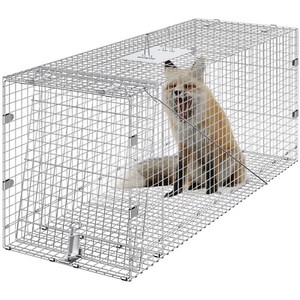 VEVOR Trappola a Gabbia per Animali Vivi 42" x 16" x 18" Trappola