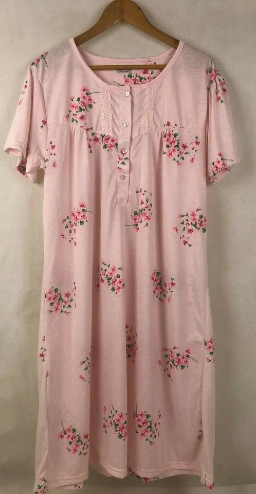 Women's Super Soft Short Sleeve Nightie Night Gown Sleeveless Pyjamas Sleepwear  - image 4 of 4