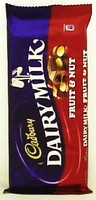 Cadbury Fruit & Nut 120g. (9 Pack) on sale Cadbury Fruit & Nut 120g. (9 Pack) on sale