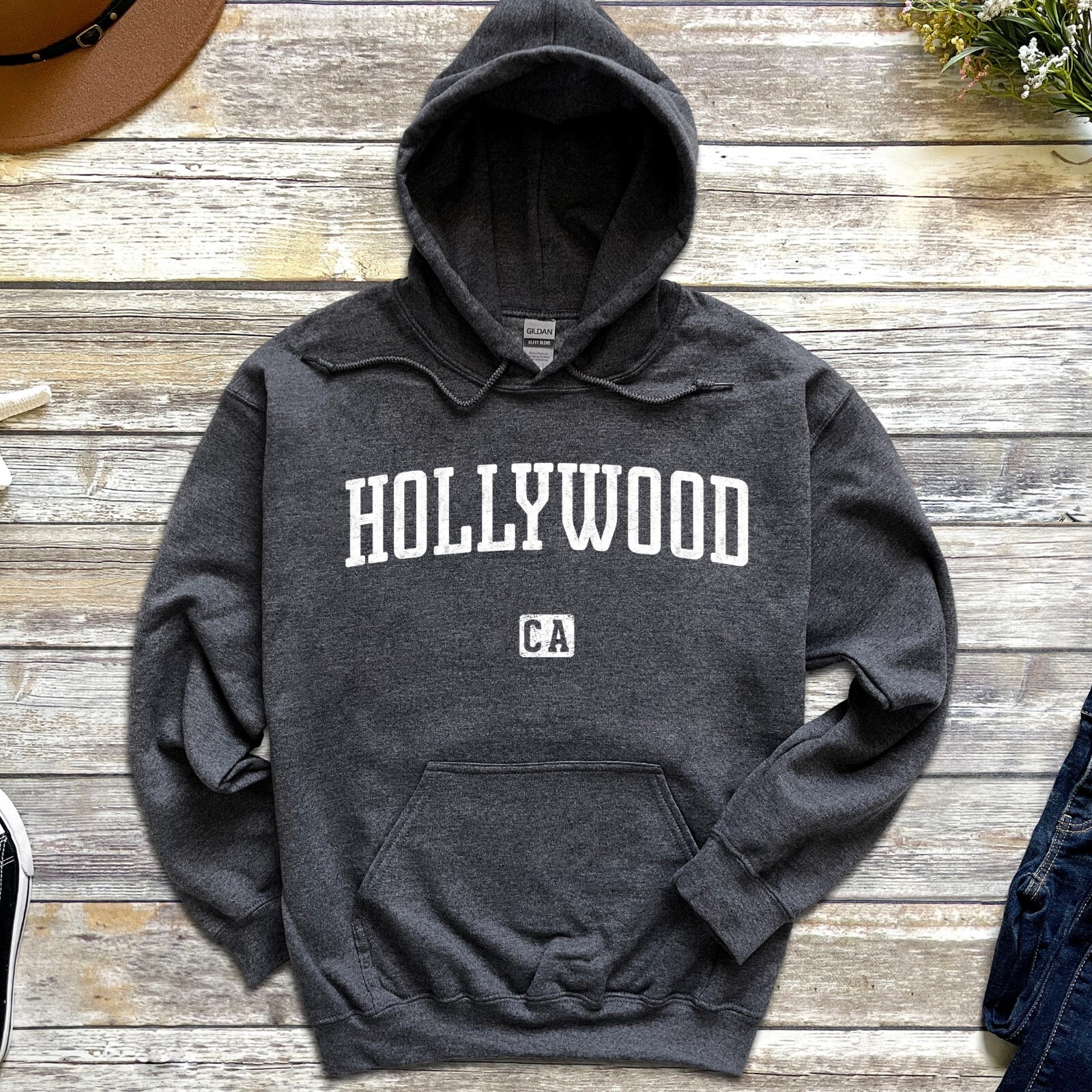 Hollywood Hoodie | Hollywood California Vintage Pullover Hoodie | eBay
