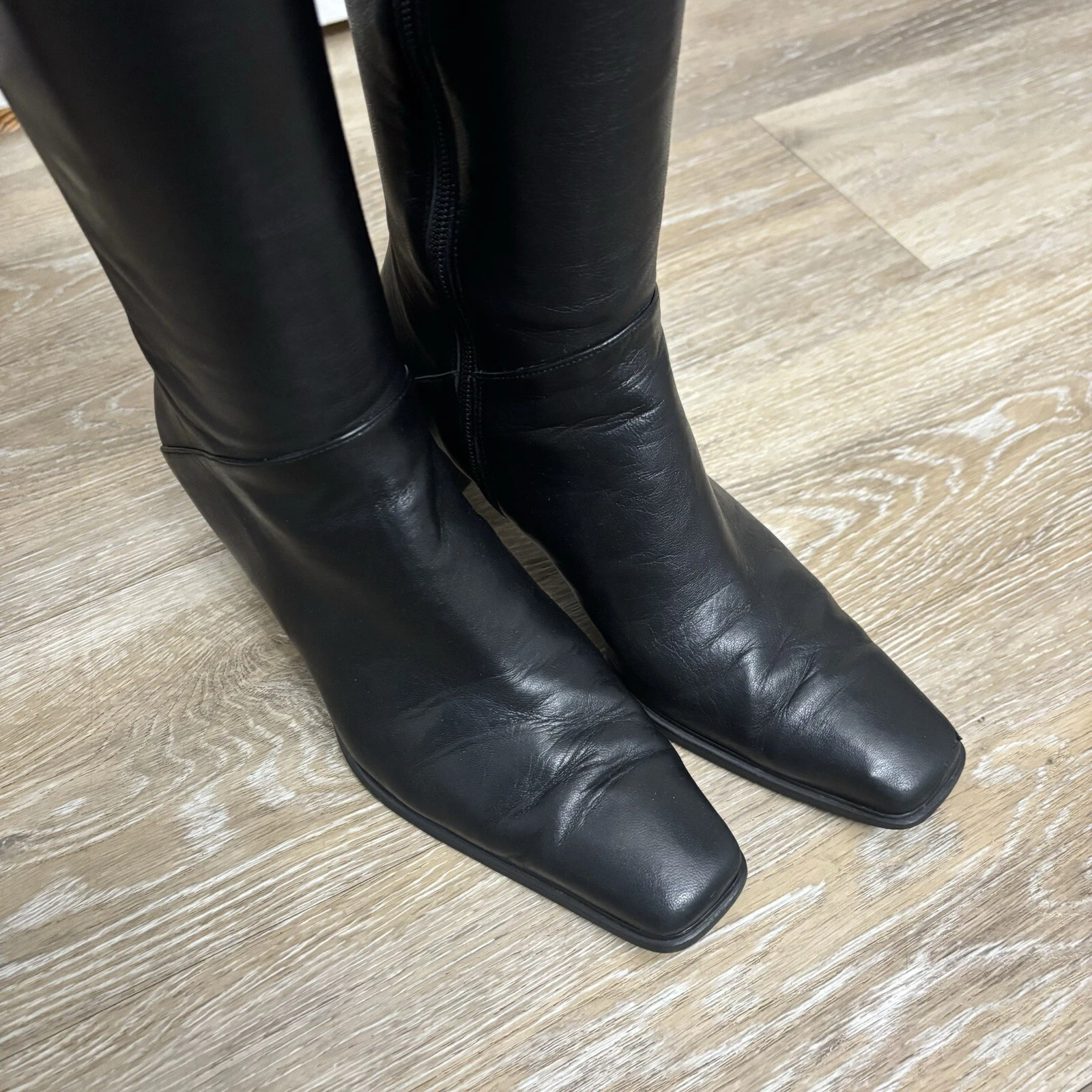 Stuart Weitzman Soft Leather Boots With 2 Inch Heel
