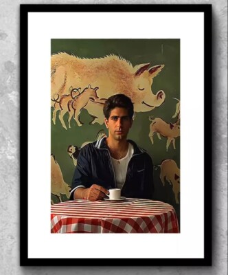 The Sopranos 90s Movie Christopher Moltisanti Drink Coffee Home Art Print Poster