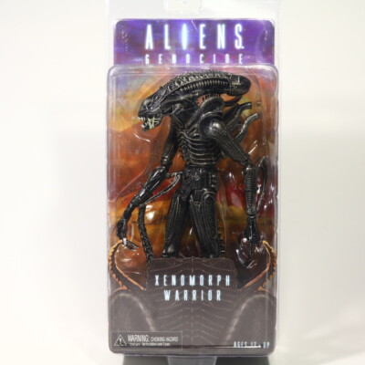 NECA Alien Black Xenomorph Warrior 7'' Action Figur 1:12 Aliens Genocide Movie DE