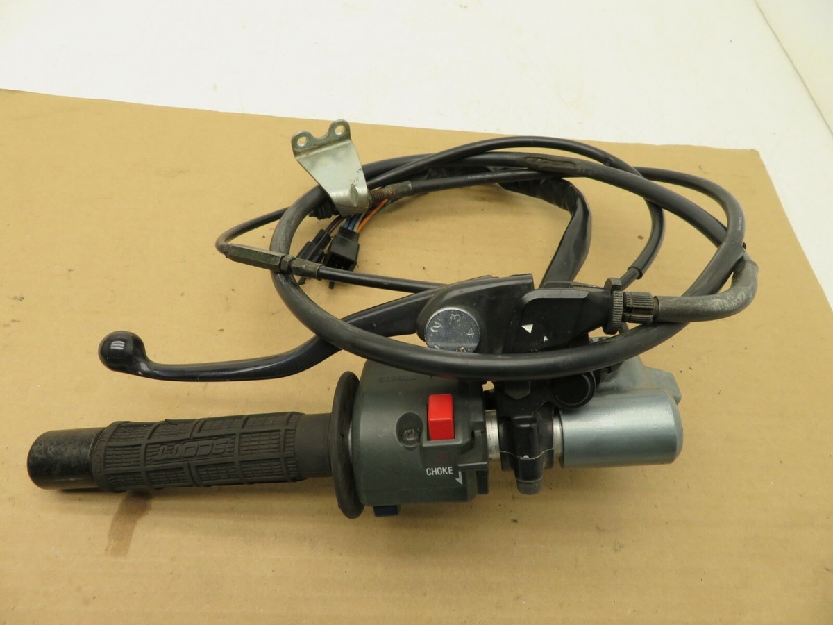 1990-1993 KAWASAKI NINJA ZX6 LEFT HANDLE GRIP WITH CLUTCH LEVER