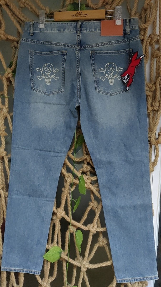 NWT BBC ICECREAM RUNNING DOG WASHED MEN'S CLASSIC JEAN SIZE 30/32