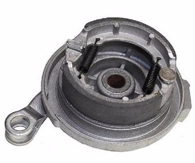 Rear Drum Brake Assembly – Silver – Fits SSR, Lifan, Coolster, Baja 50/70 & Chinese Pit Bikes