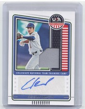 2023 Panini USA Baseball Stars & Stripes #CNTC-CK Christian Knapczyk Jersey Auto