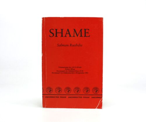 Salman Rushdie; Uncorrected Proof, Shame, 1983 - Photo 1/8