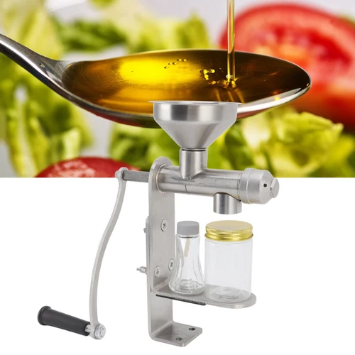 Máquina de prensa de aceite manual molino cacahuetes manivela expulsor extractor de aceite casero - Imagen 10 de 17