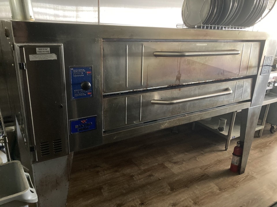 Used Bakers Pride 66" Wide Commercial Single Deck Pizza Oven with
