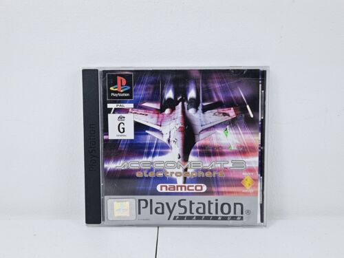 Ace Combat 3 Electrosphere Sony PlayStation 1 PS1 Game Platinum Conplete PAL - Zdjęcie 1 z 3