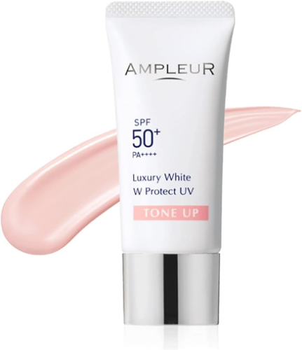 AMPLEUR Sunscreen Essence Luxury White W Protect UV Tone Up SPF50+
