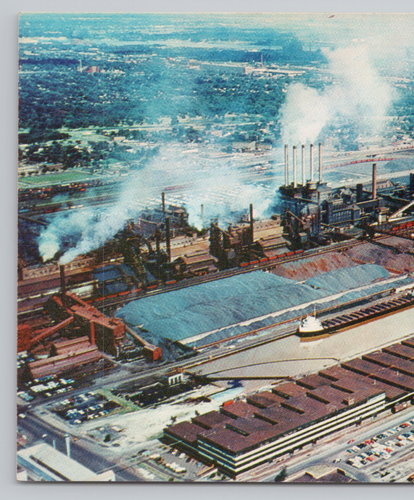 Dearborn MI Ford Motor Co. Manufacturing River Rouge Plant Michigan Postcard - Picture 3 of 4