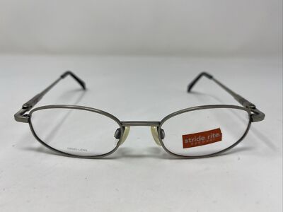 Stride Rite SR-21 042 45-17-130 Shiny Silver Full Rim Eyeglasses Frame /J02