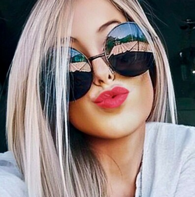 Large Circle Oversized Round Fashion Blogger Aviator Designer