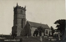 PC CHURCH HANDLEY SALISBURY WILTSHIRE ENGLAND VINTAGE REAL PHOTO PC (u1750)