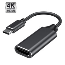 2pcs Type-C to HDMI mobile phone same screen line 4K conversion line USB3.1