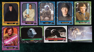 2012 Topps Star Wars Galactic files Lot (9) includes BF-6 Chase Card