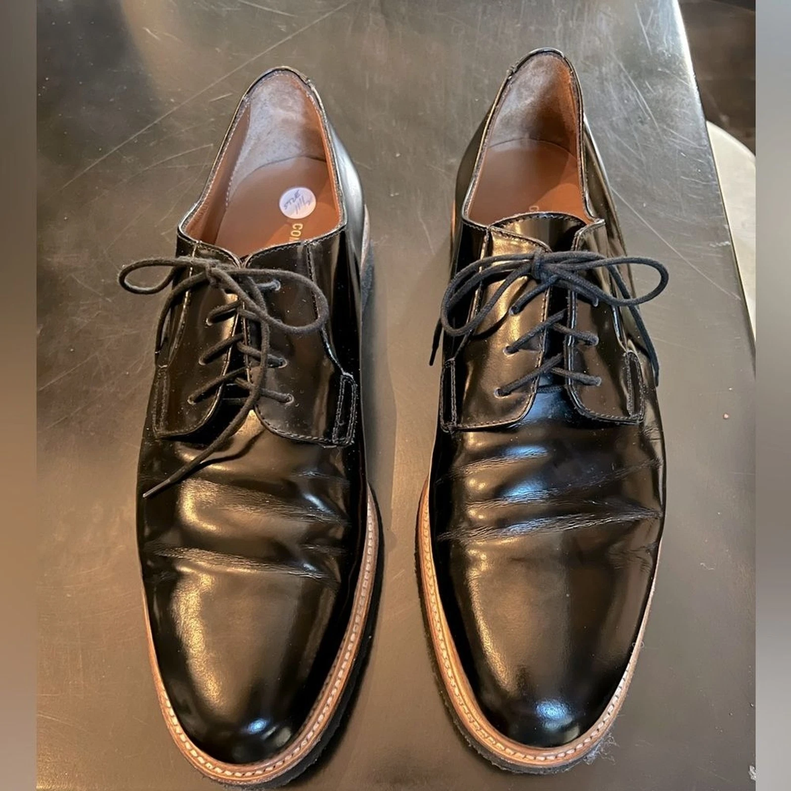 Common Projects Oxford da uomo in pelle nera $540
