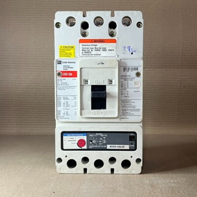 EATON CKD CKD3400F 3 Pole 100 AMP RATING PLUG 600V CDK3100 CIRCUIT BREAKER